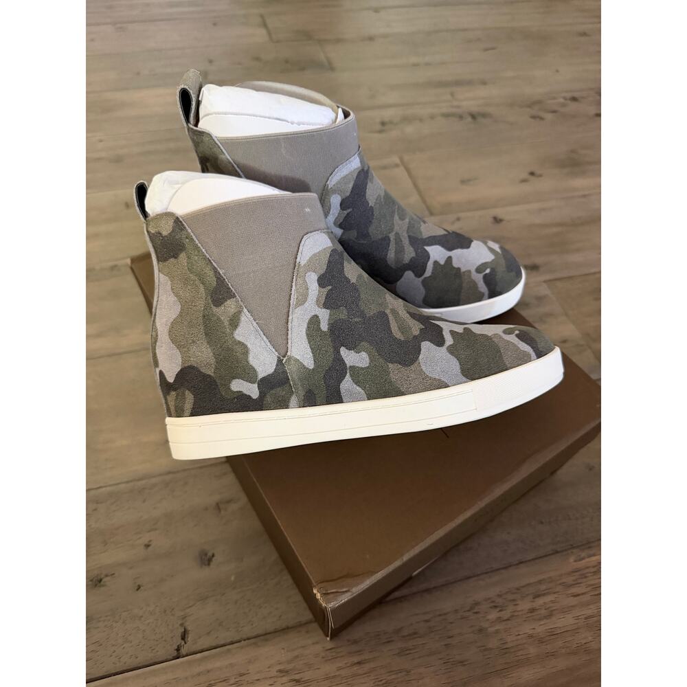 New linea Paolo Ari camo wedge sneakers sz 6 - Picture 5 of 6
